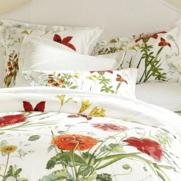 Pottery barn King duvet cover Bloomfield Organic Cotton  Floral King - Picture 2 of 4